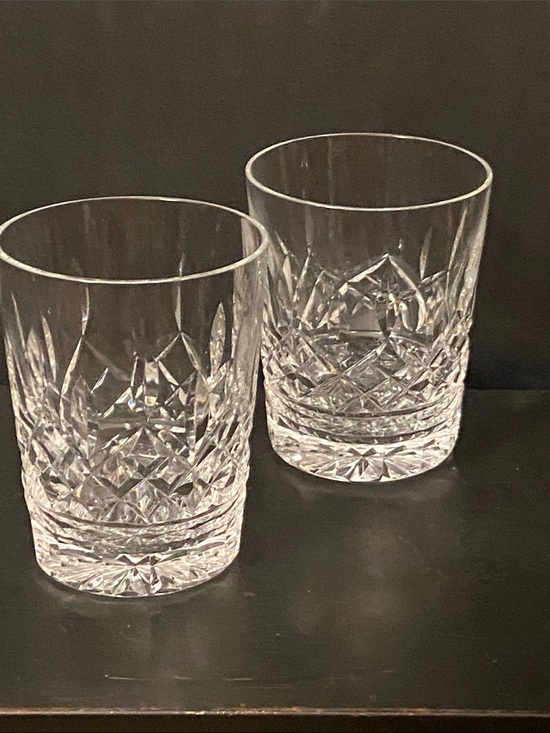 Waterford Other - Waterford Lismore Crystal-Cut Double Old Fashioned Glasses - Clear (Set of 2)